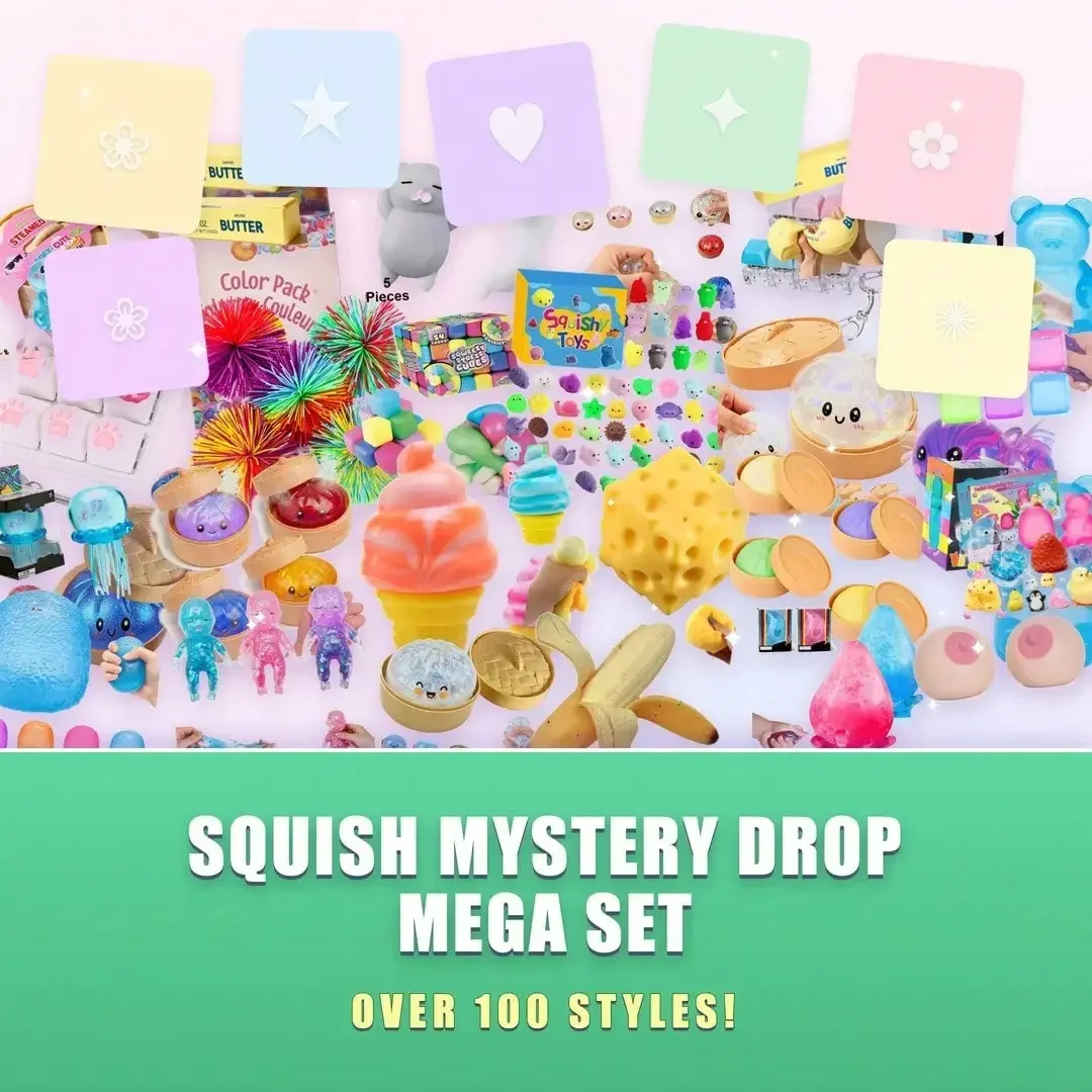 Assorted Squishy Figures Blind Box Surprise Toys,Slow Rising Soft Fidget Toys Featuring Giant Gorilla