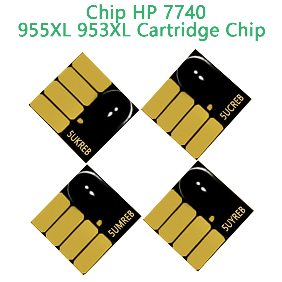 Chip HP 7740 955XL 953XL Ink Cartridge Reset Chip For HP 7740 7720 7730 8210 8720 8216 8218 8702 8710 8715 8716 8725 Printer