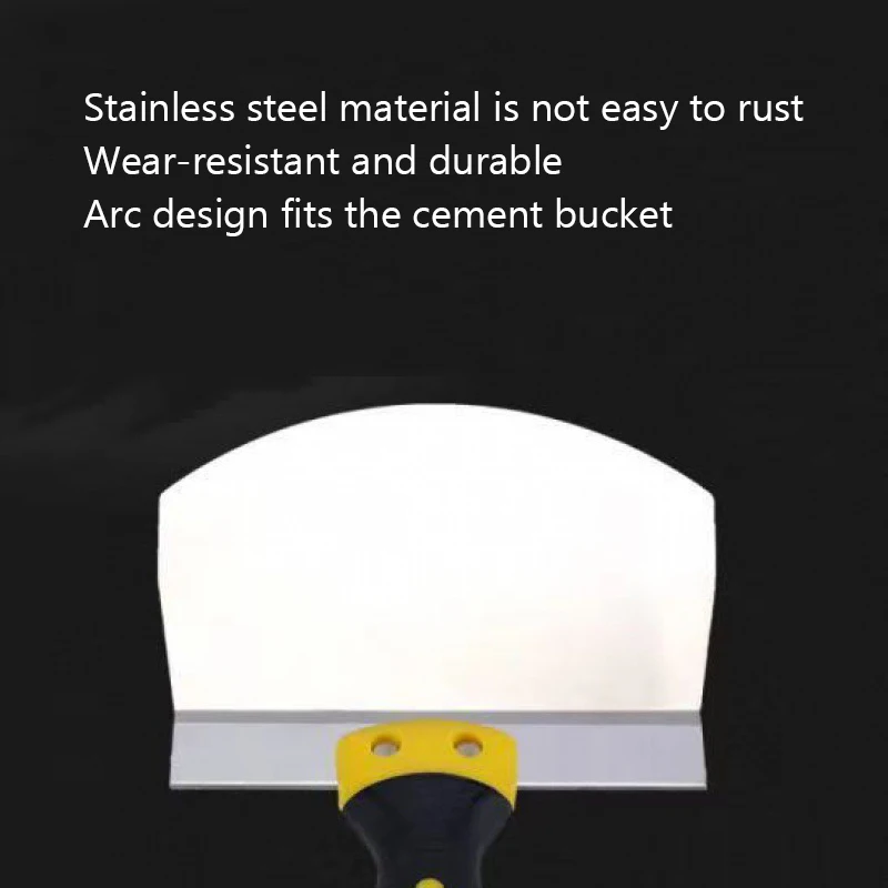Stainless Steel Wall Paint Plaster Shovel Putty Knife Scraper Blade Paint Feeder Filling Spatula Construction Tools