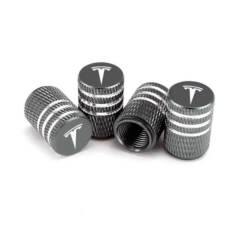 Car Anti Theft Valve Caps Wheels Tyre Valve Stem Cover for Tesla Roadster Model S X 3 Y P75D P85D P90D P100D Auto Accessories