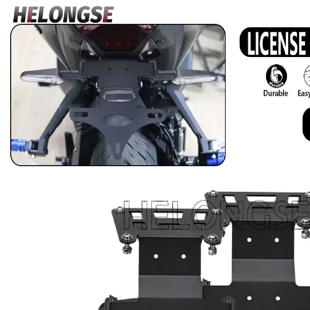 

2025 Motorcycle License Plate Holder For YAMAHA MT-03 YZF R3 2015-2024 MT03 Fender Eliminator Tail Tidy Bracket YZF-R3 MT-25 R25