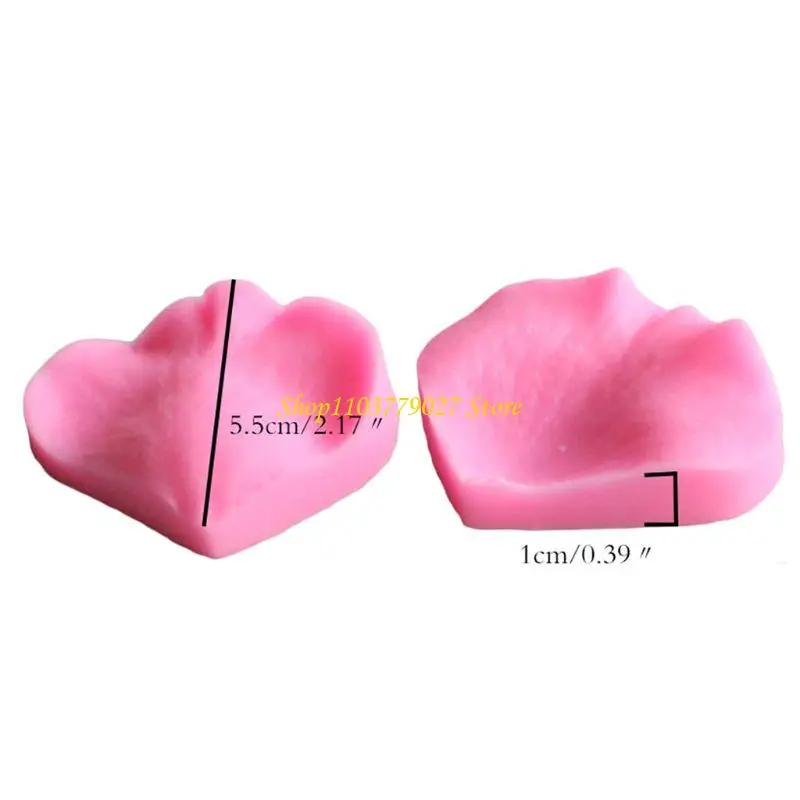 C4DF Flower Silicone Veining Mold Gum Paste Cake Decorat Tool for Wedding Flowers 22x