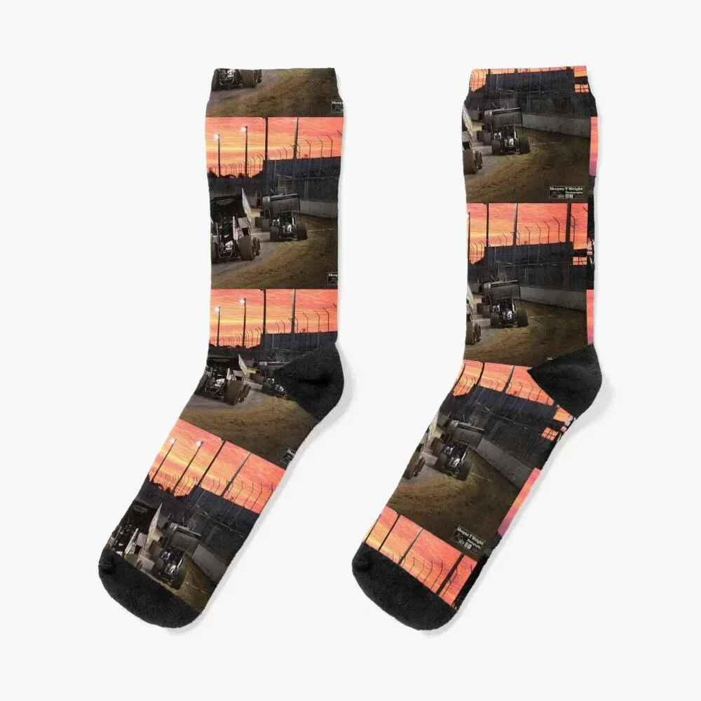 Sunset at the Speedway track. Socks winter thermal Stockings kawaii sports stockings Socks Women Men's