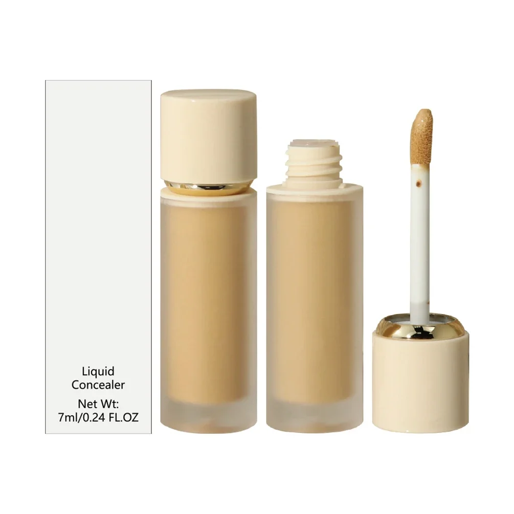 

Private Label 10-color Liquid Concealer Custom Logo Round Tube Primer Fade Spot Foundation Monochrome Brighten Repairing Makeup