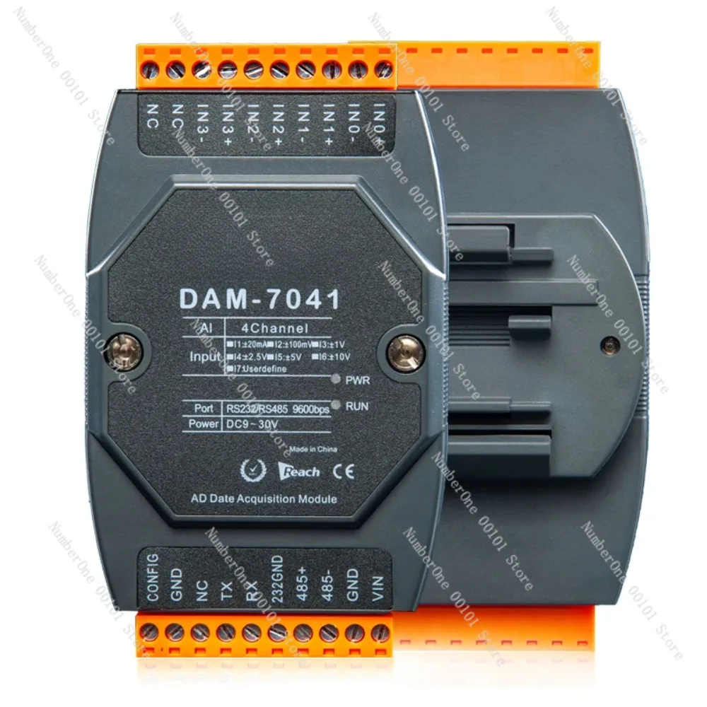 

DAM-7041 4-channel intelligent analog input data acquisition module modbus voltage and current signal transmitter