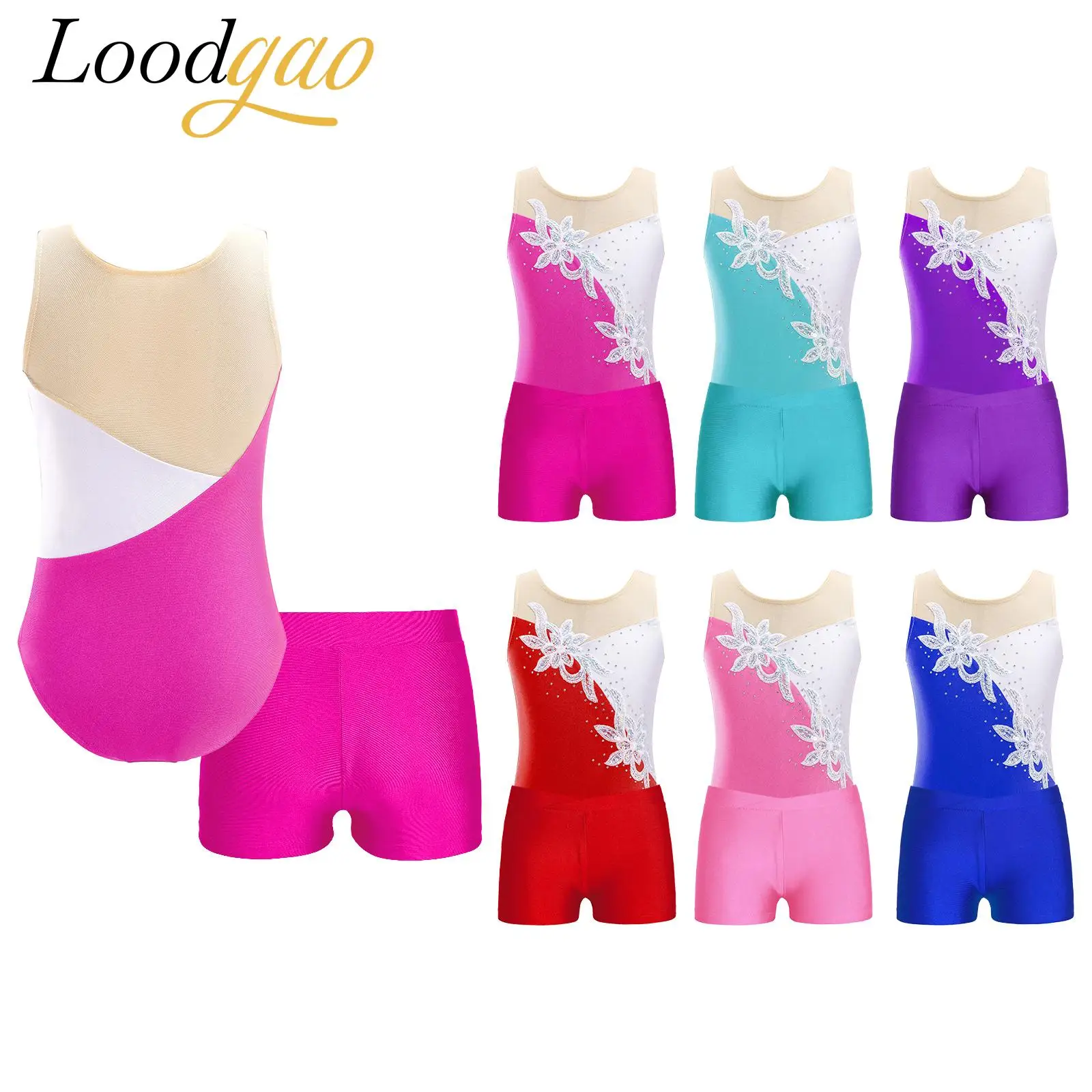 

Kids Tutu Leotard Ballet Jumpsuit for Girls Children Gymnastics Dance Outfits Stage Show Performance Clothes Ballerina Sets