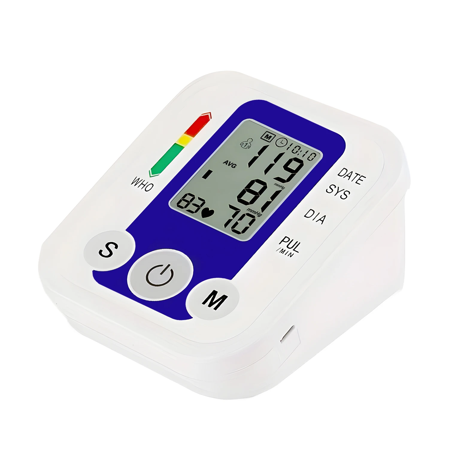 Blood Pressure Monitor Upper Arm Automatic Tonometer Digital Blood Pressure Meter BP Medical Sphygmomanometer Pulse With USB