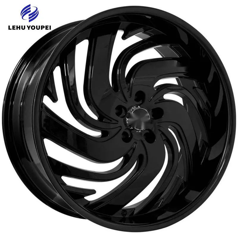 18-22 Inch 5x112 5x114.3 Deep Dish Custom Forged Wheel Rims Silver Brushed With Chrome Lip Aluminum Alloy Auto Rims