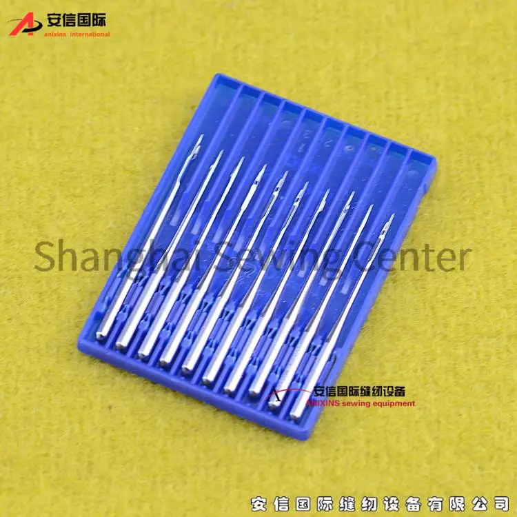 10pcs German Schmetz DP*5 DPX5 Needles Blue Lion Thick Material High-head Overlock Machine Double Needle Lockstitch Needles Dpx5