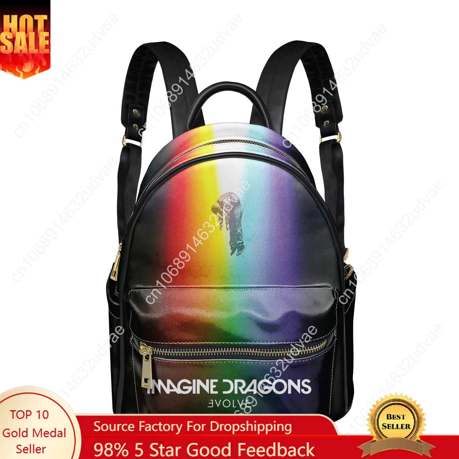 

Imagine Dragons Backpack Womens Men Knapsack Personalized Text Image Double Shoulder Bag Business Bookbag Rucksack Gift Daypack