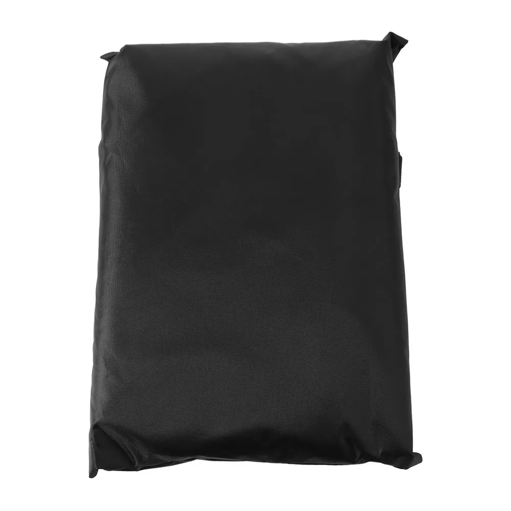 Furniture Dust Cover Garden Sofa Cover UV Resistant Windproof Courtyard Bench Cover Black Waterproof Seat Protective Cover
