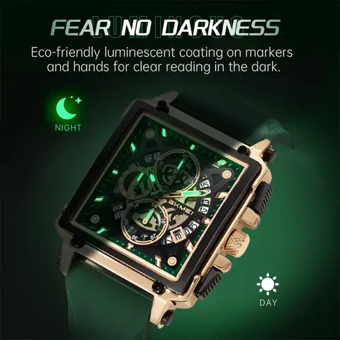 10 best sales rektangulära herrklockor - №5