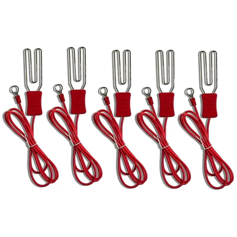 

【CHRISTMAS 】Electric Fence Alligator Connectors For Farm Polytape, Livestock Fence Kits 5Pcs