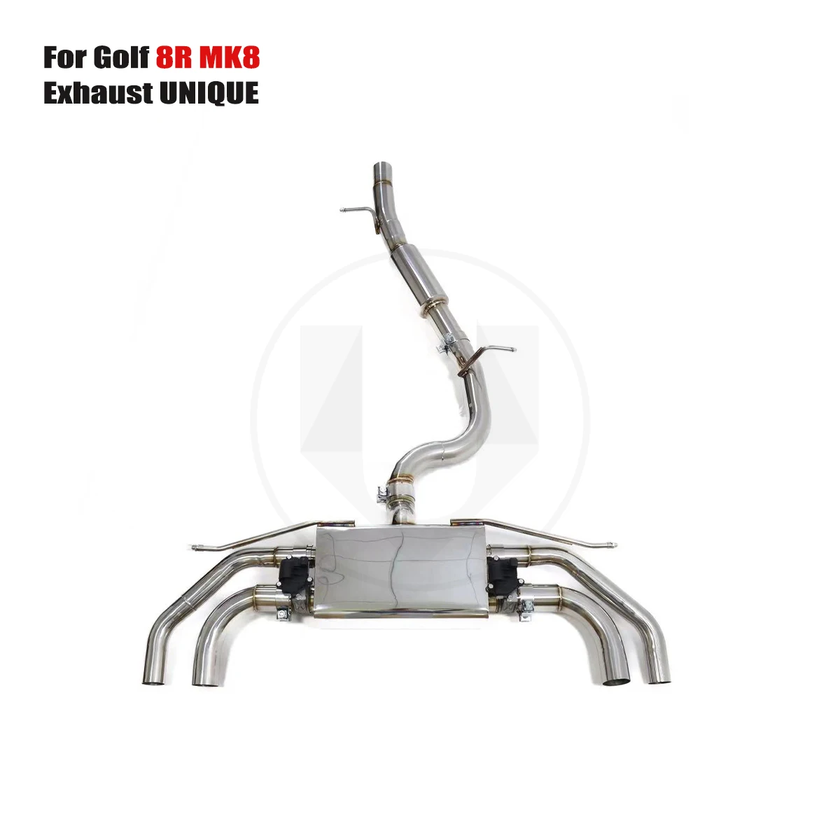 

УНИКАЛЬНАЯ для Golf 8R 1.4T ss304, высокопроизводительная выхлопная система Catback с глушителем