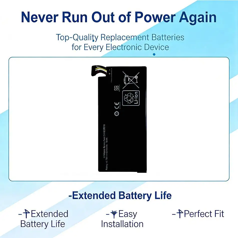 

Аккумулятор для планшета C11-ME370TG для Asus Google Nexus 7 2012 3G Version, премиум-класс, 4270 мАч