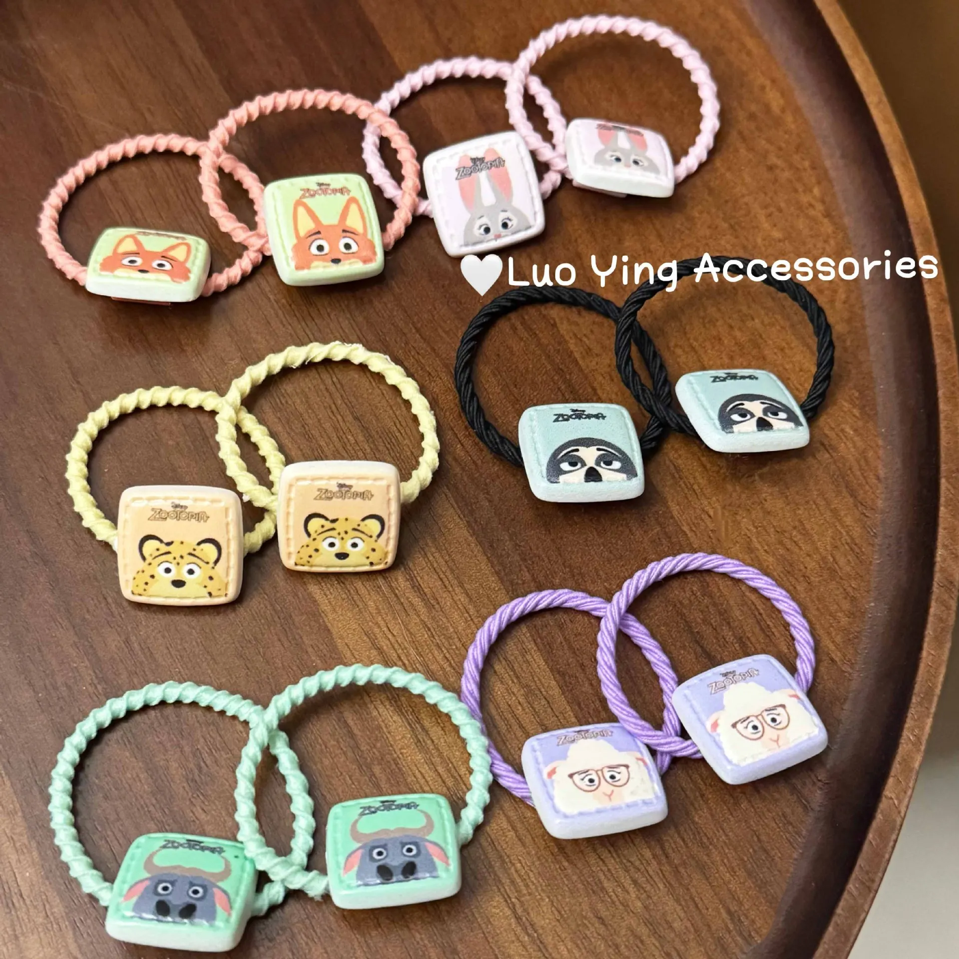 10/50 قطعة جديد ل Zootopia2 العصابات الشعر الفتيات مطاطا الأميرة إكسسوارات الشعر جميل الأطفال العلاقات الشعر أغطية الرأس هدايا عيد الميلاد