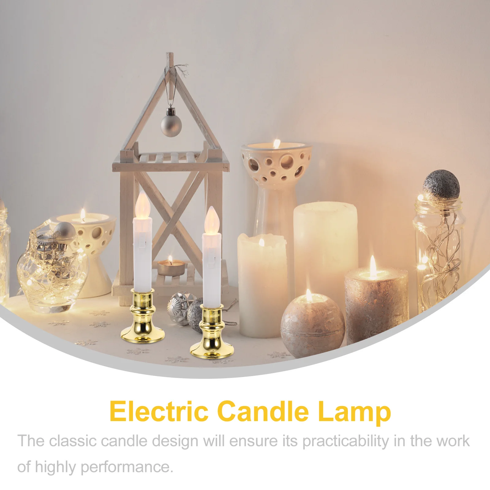 12 قطعة LED ضوء ديكور عديمة اللهب البخور كاذبة مصباح آمن للحيوانات الأليفة ديكور المنزل ديكور LED الخفيفة #5