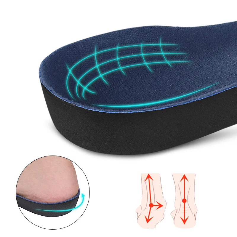 Plantar Fasciitis Pad Orthopedic Insole High Arch Support Pads Flat Foot Correction Orthotic Pad For Fallen Arches Foot Care