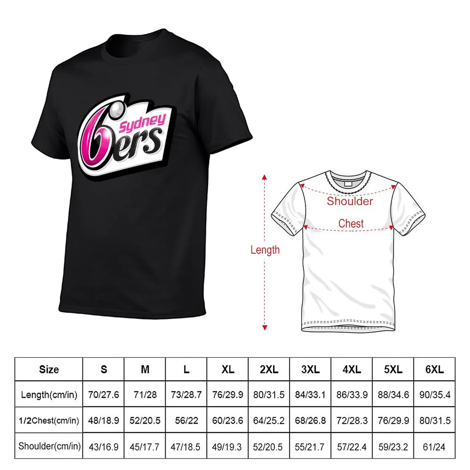 New Sydney sixers T-Shirt custom t shirts design your own heavyweight t shirts t-shirts man Tee shirt mens t shirt graphic