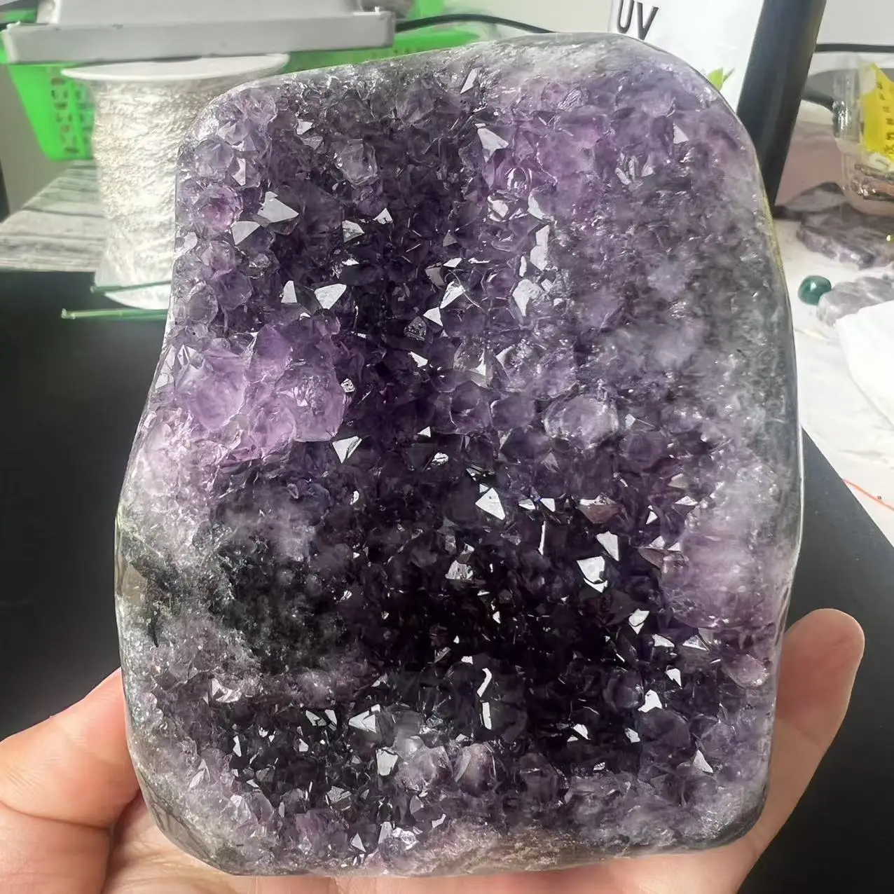 766 г 10 см натуральный уругвай мечта аметист кальцит кварцевый кристалл 766 г 10 см натуральный уругвай мечта аметист кальцит кварцевый кристалл