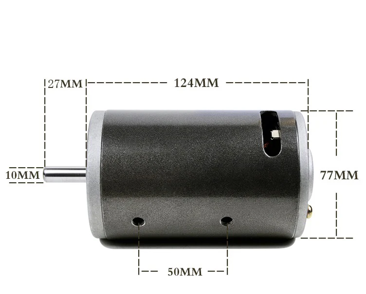 Imagem -04 - Motor dc de Alta Velocidade com Rolamento Rotativo Ventilador e Ponte Retificadora cw Ccw 220v 680w 7000rpm