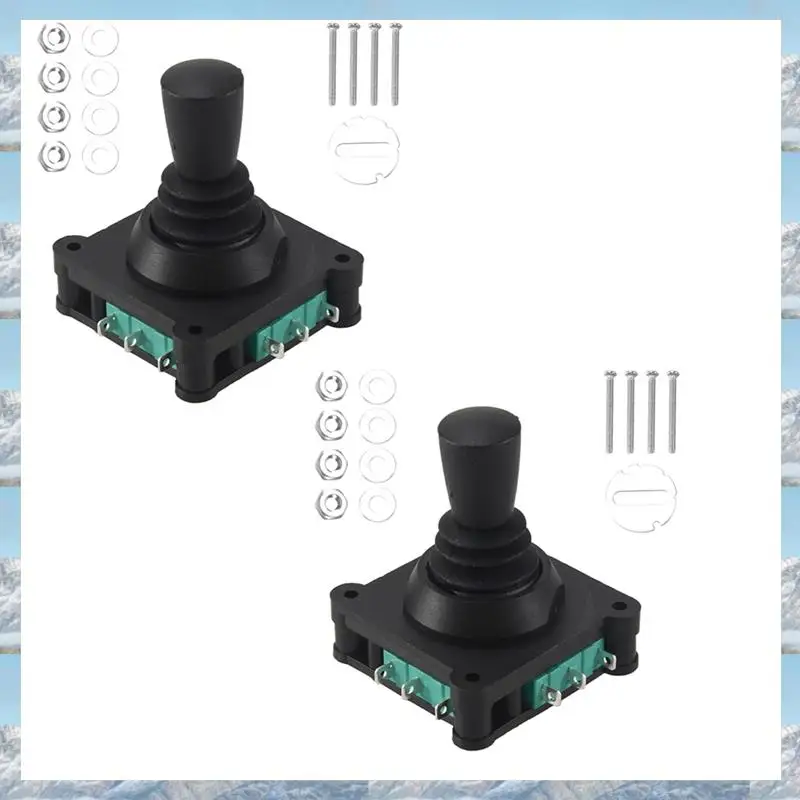 

2025 Hot Style 2PCS Joystick Switch AC 240V 5A 4NO 4NC Momentary 2.5Mm Fixing Thread Joystick Switch