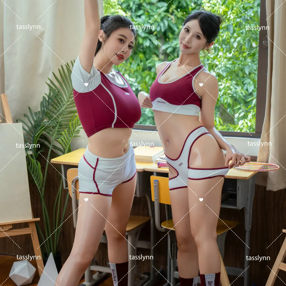 体操服セクシーガール制服スポーツ水着日本の高校生体操スーツダーテック水着コスプレスポーツウェア