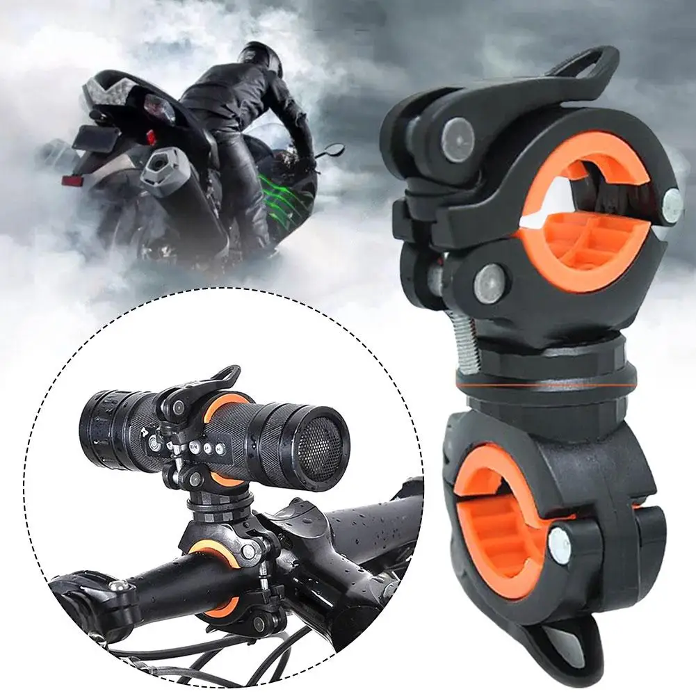 

Bicycle Light Bracket Bike Lamp Holder LED Torch Headlight Quick Stand Rotatable 360 Release Mount Pump Degree T8L8