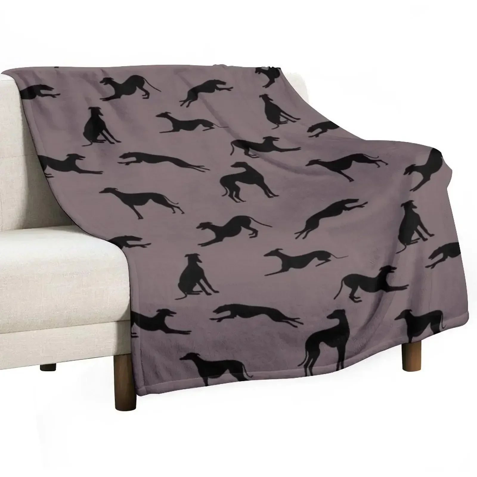 

Greyt Greyhound Silhouettes - 776366 Throw Blanket Breathable Lightweight Blanket for Adults Kids
