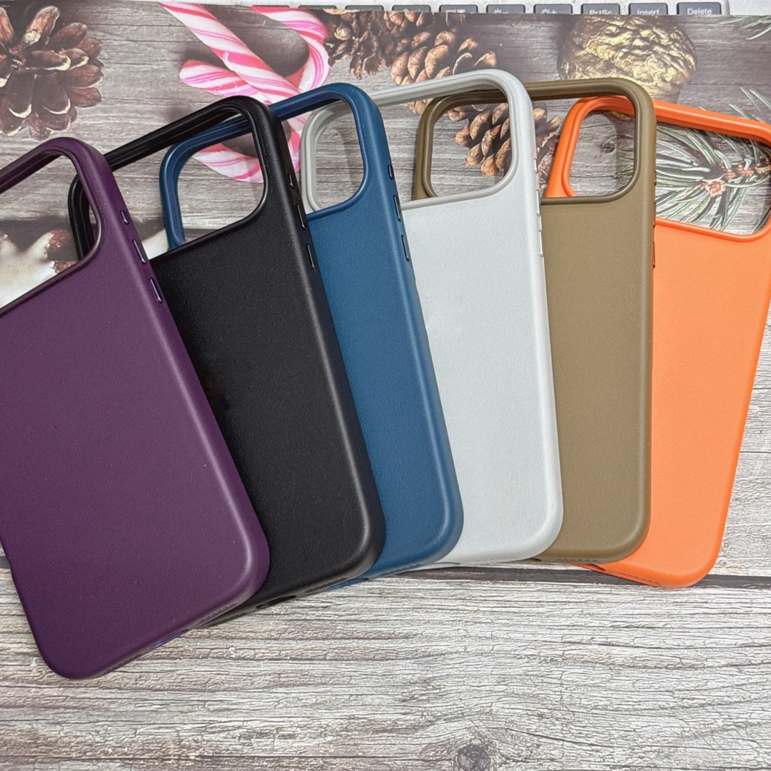 

High End Business Official Leather Magnetic Case for IPhone 17 Pro Max Air 16 15 14 13 Pro for Magsafe Wireless Charger Cover