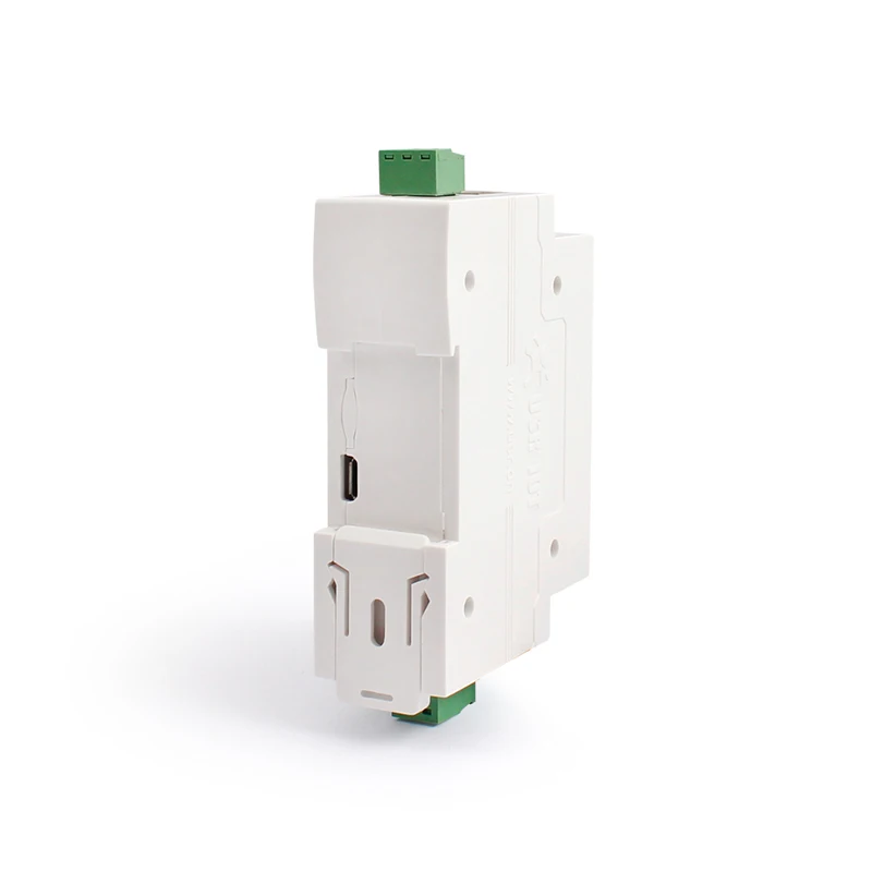 พอร์ตอนุกรม RS485 DIN-Rail ไปยังเซิร์ฟเวอร์แปลงอีเทอร์เน็ตอุปกรณ์ IOT USR-DR302รองรับ Modbus