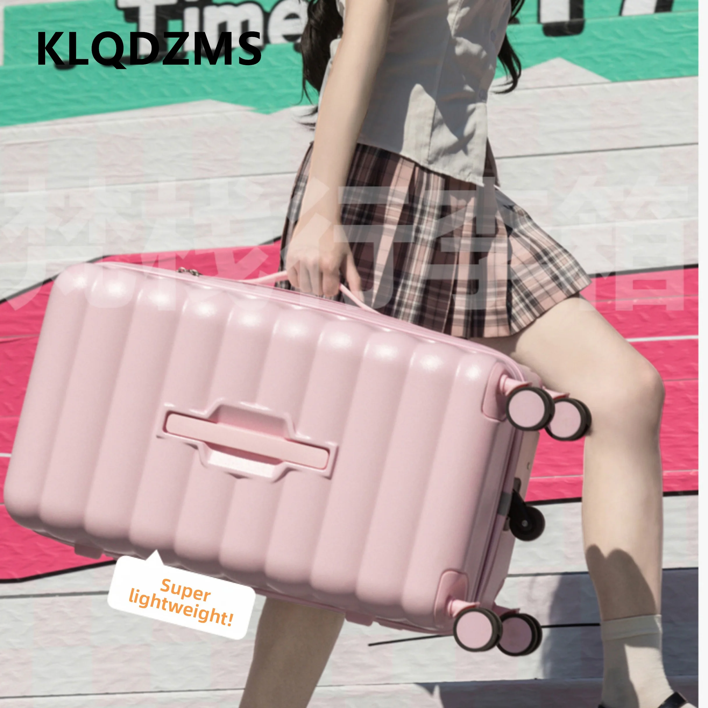 KLQDZMS Cabin Suitcase Large Capacity Trolley Case ABS+PC Boarding Case 20
