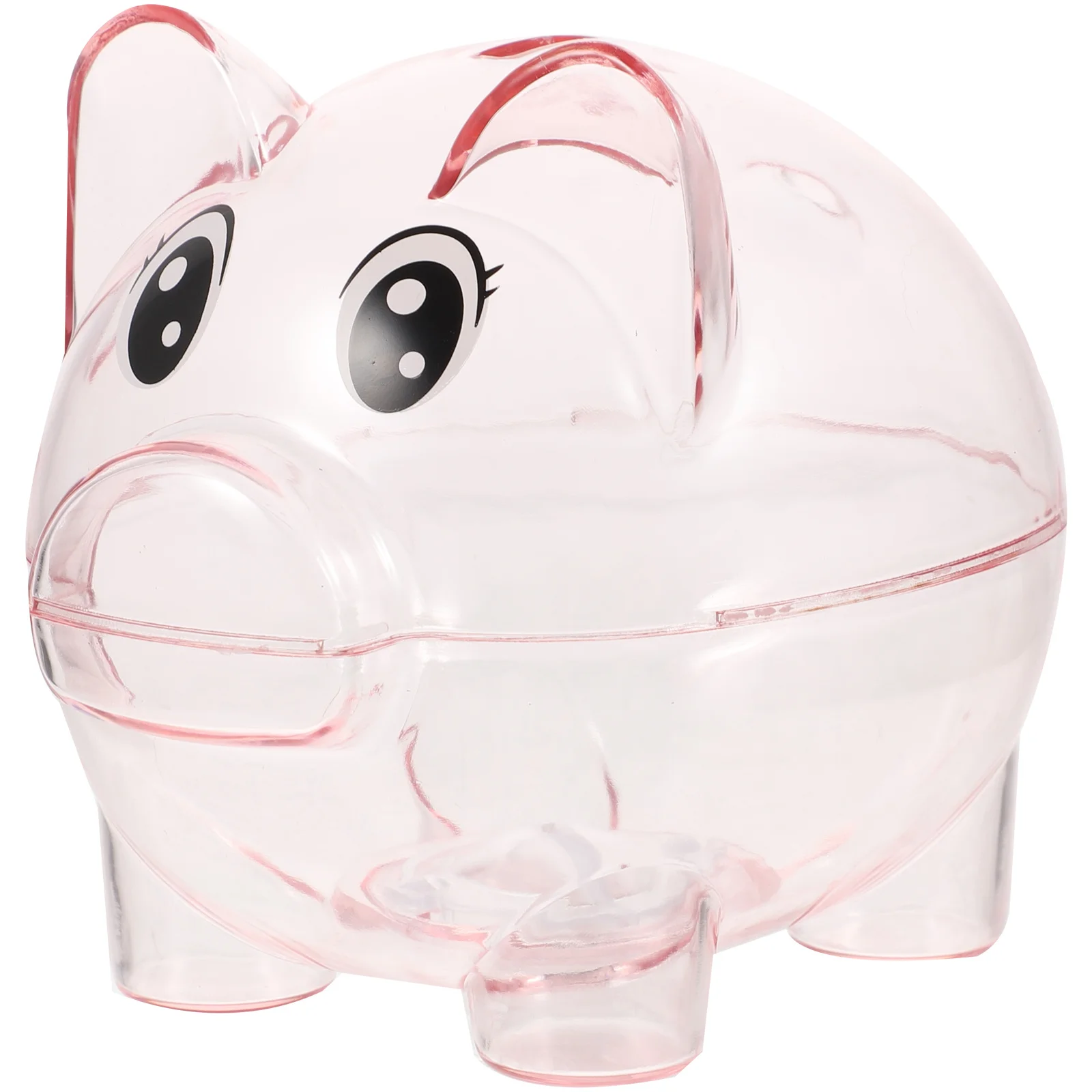 투명 저금통 2개, 아크릴 돈통, 대용량 동전 보관함, 어린이 저축 선물, 데스크탑 장식품