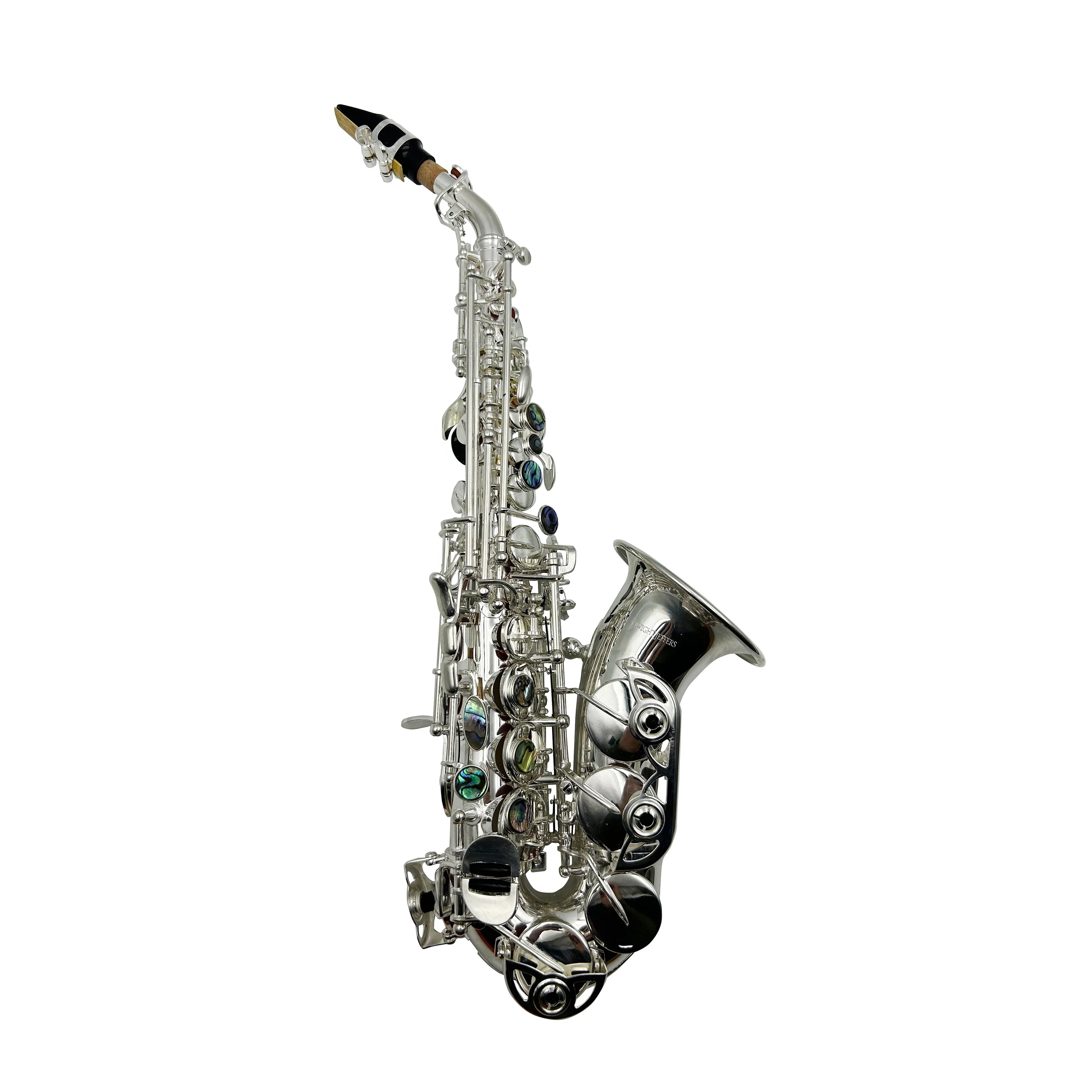 Silver Curve Bell Brass Body BB Tone Soprano Saxophone [Customization Required]