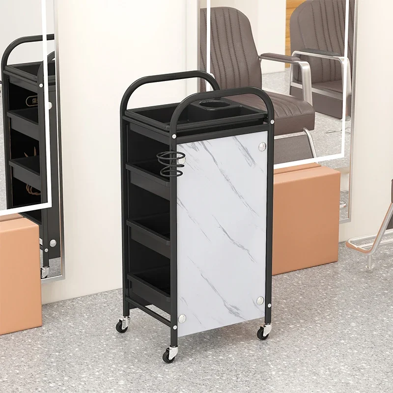 

Auxiliary Cart Spa Organizer Cosmetic Helper Trolley Car Wheels Professional Household Salon Hairdresser Rollers Furniture Tool