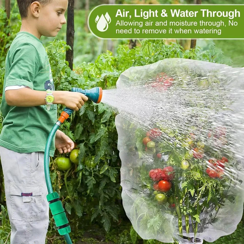 1pc Protection Bags for Plants Cover Mesh Netting for Tree Vegetable Strawberry Grapes Pest Control Anti-Bird Protective Bag