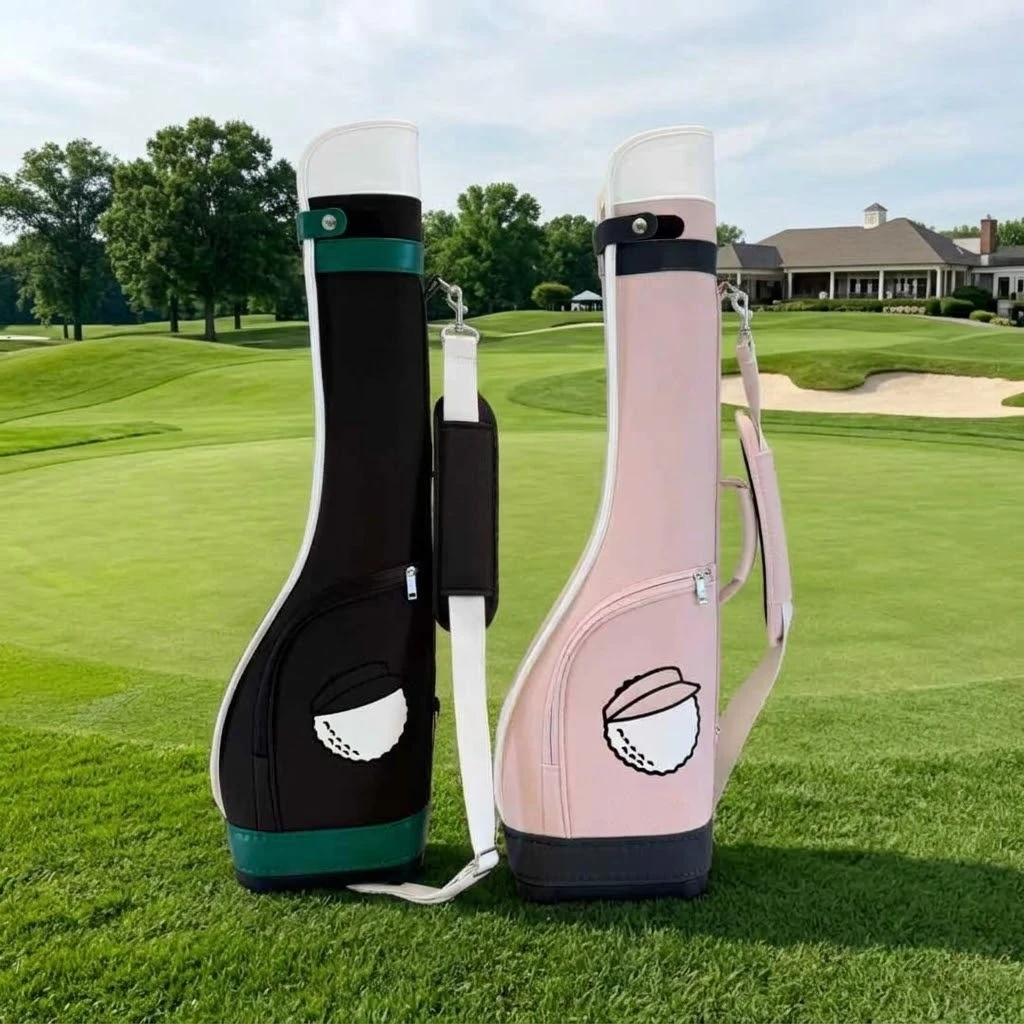 

Korean Style Waterproof Golf Gun Bag Unisex Lightweight Sunday Club Case Trendy Golf Ball Boy Pattern Small Stand Bag