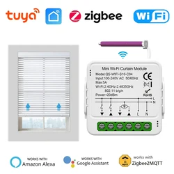Tuya ZigBee WiFi Smart Curtains Module Window Blinds Roller Curtain Shutter Switch Smart Home Electric Motor for Alexa Google