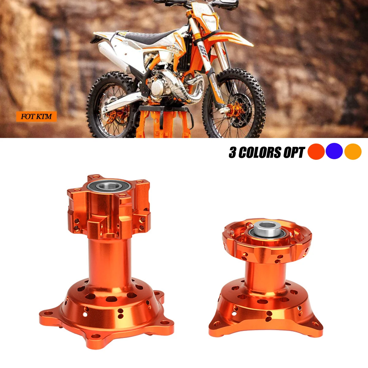 

Motorcycle CNC Front And Rear Wheels Hubs For KTM 65SX 2023-2024 65SX CKD 2024 For HUSQVARNA TC65 2024 For GASGAS MC65 2023-2024