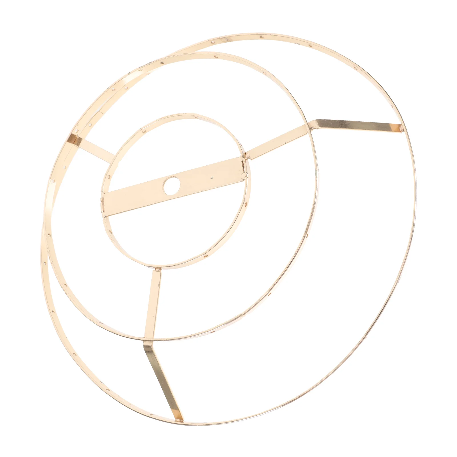 طبقة مزدوجة حلقة عاكس الضوء الإطار طاولة حديدية مصباح لتقوم بها بنفسك عدة للمنزل فندق ديكور عاكس الضوء إطارات معدنية لتقوم بها بنفسك غطاء المصباح