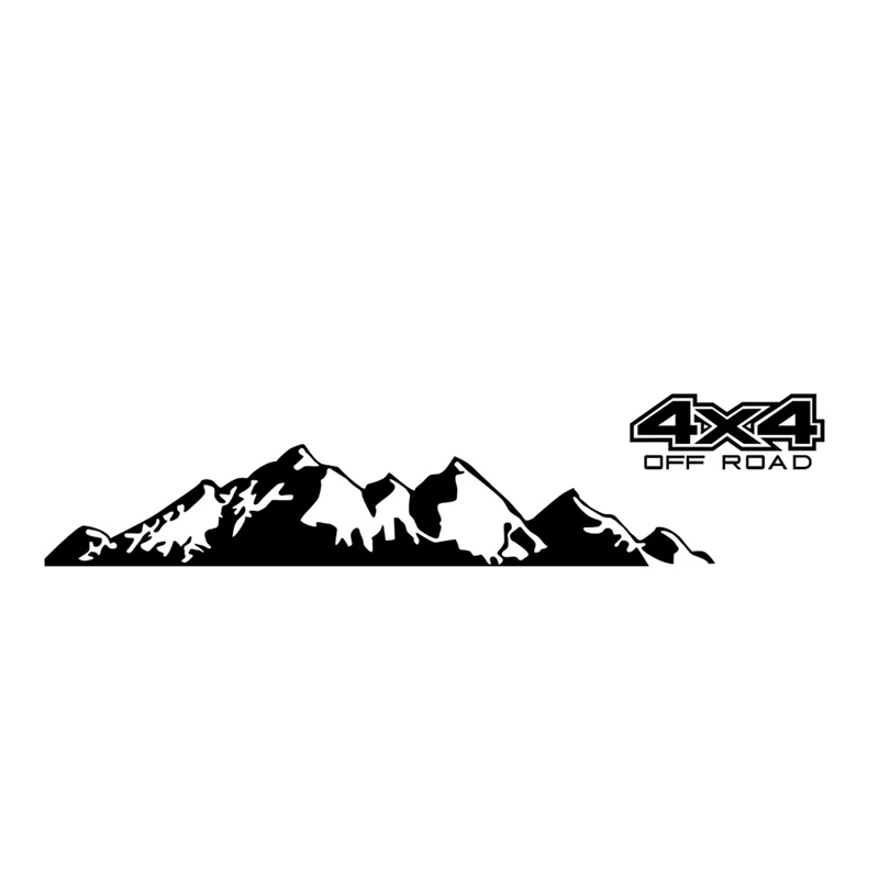 3X Car Sticker 4X4 Off Road Graphic Decal For Ford Ranger Raptor Pickup Isuzu Dma Nissan NAVARA Toyota Hilux Accessories