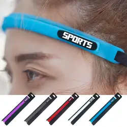 Anti-slip Elastic Headband Rubber Yoga Hair Bands For Women Men Running Fitness Sports Football Stretch Sweatband Candy Color