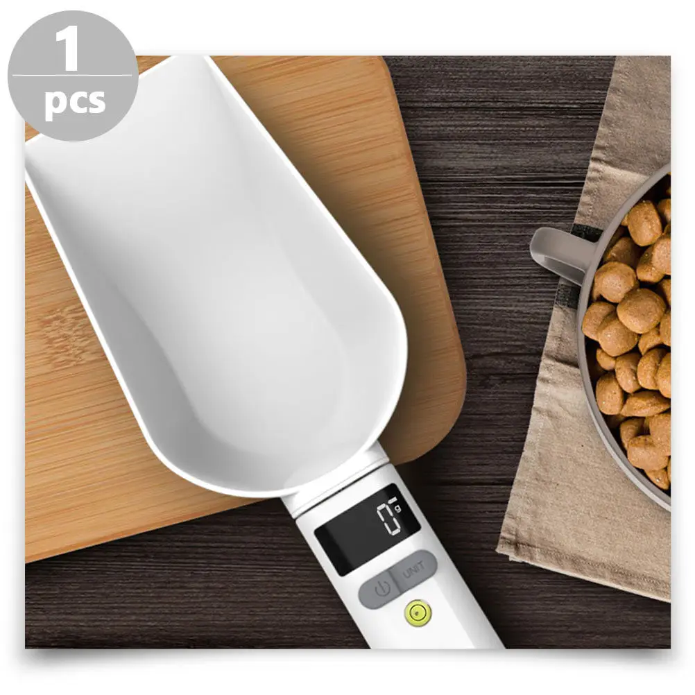 

Electric Digital Spoon Scale Detachable Rechargeable Pet Food Scale Measuring Spoon Shovel for Precise Cat Dog Food Portion