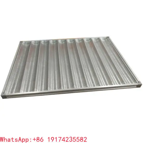 

Bakery Tools 8 Grooves French Loaf Baking Pan Heat-resistant Baguette Tray Bakeware