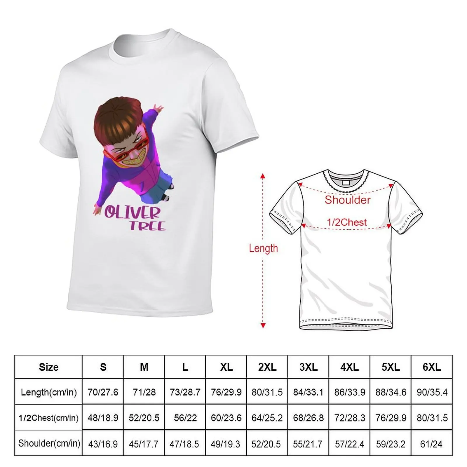 Oliver Tree Fan Art T-Shirt t shirts for man graphic vintage funny t shirts dark humor T-Shirt