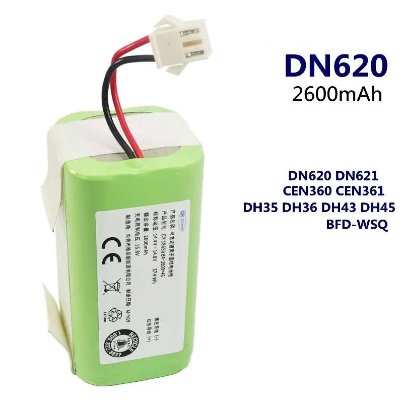 New 14.4V 2600mAh Li-ion Battery for Conga Excellence 950 990 1090 1790 1990 Deebot N79S N79 DN622 Eufy Robovac 11S 12 X500 Part