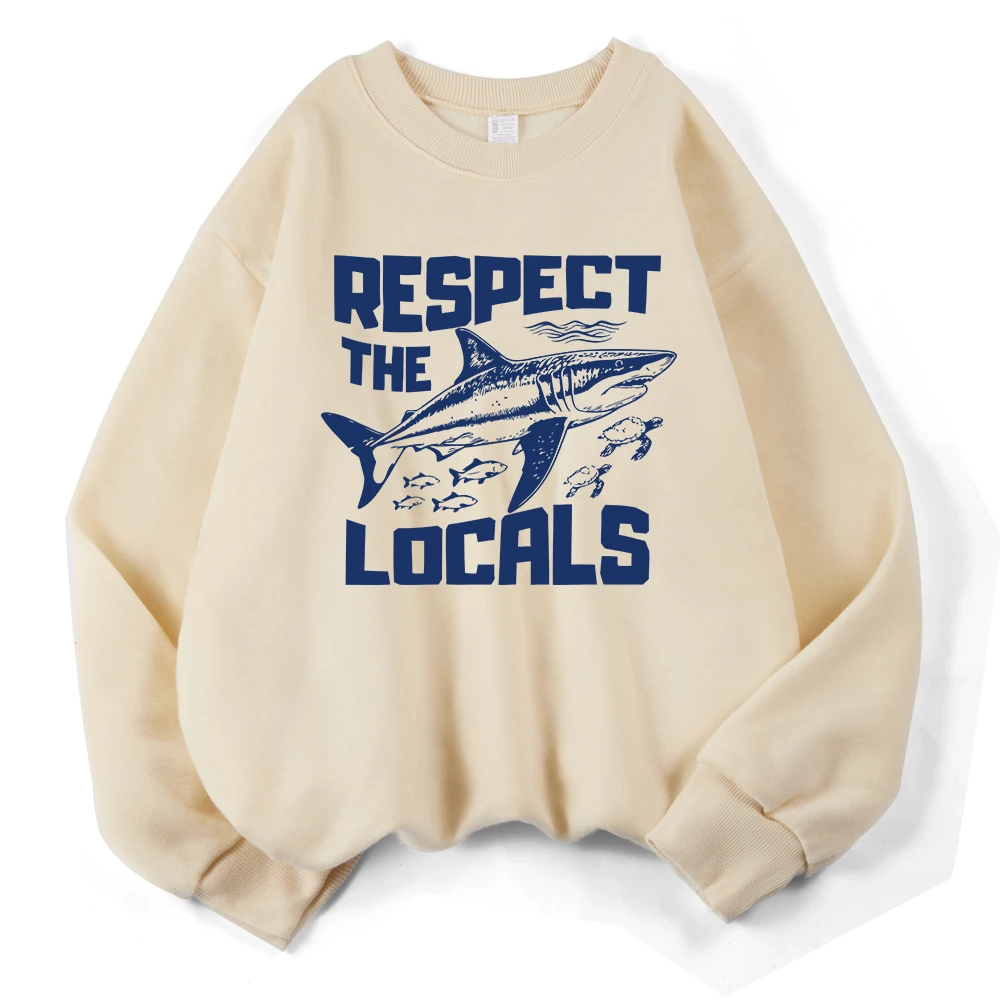 Damskie bluzy z kapturem Pespect The Locals, polarowe, ciepłe, uniwersalne, z okrągłym dekoltem, luźne, zimowe, codzienne ubrania damskie.