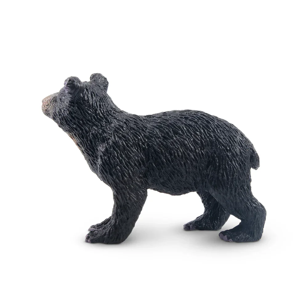 Toymany Simulation Black Bear Cub Wildlife Animal Animal Model Toy Mini Figures Dolls Action Figurines Toys Children Gift