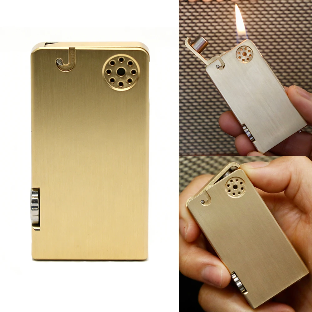 

Retro Vintage Mechanical Lighter 1 Pc High-End Collectible Fashionable Creative Semi-Automatic