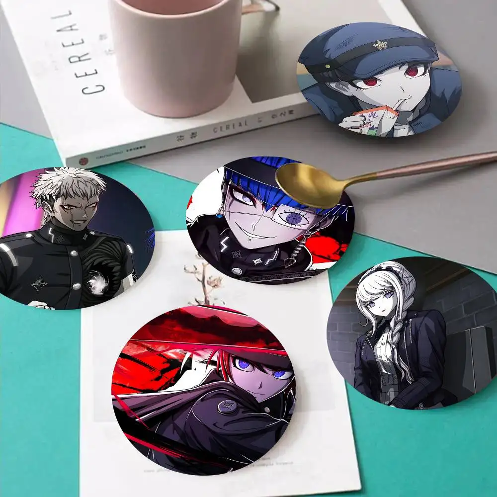 1pc Popular Game The Hundred Line-Last Defense Academy Wooden Coaster Colour Printing Cup Mat Home Desk Decoration Gifts